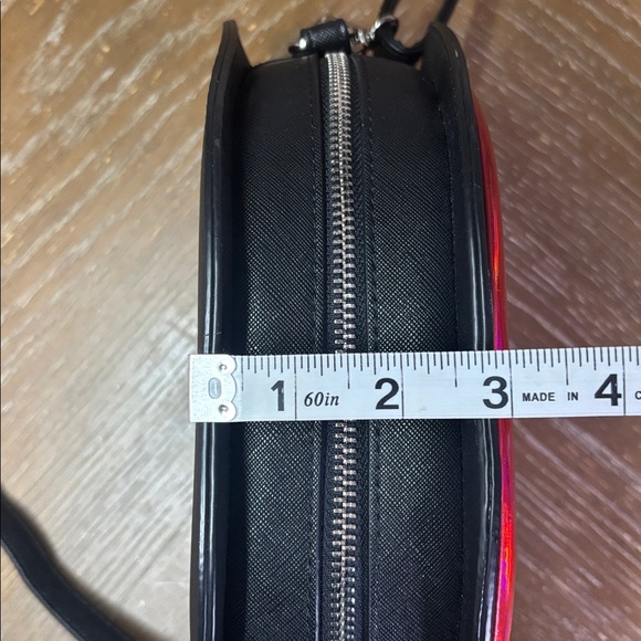 Mad Engine Vampire Red Lips & Fangs Crossbody Purse Bag Dracula Goth Punk - Picture 9 of 10